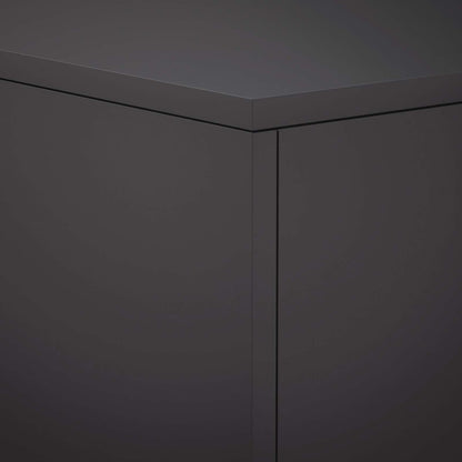 vidaXL Plant Stand Black 40 x 40 x 80 cm Steel 6