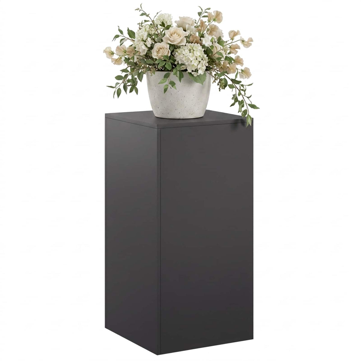 vidaXL Plant Stand Black 40 x 40 x 80 cm Steel 3