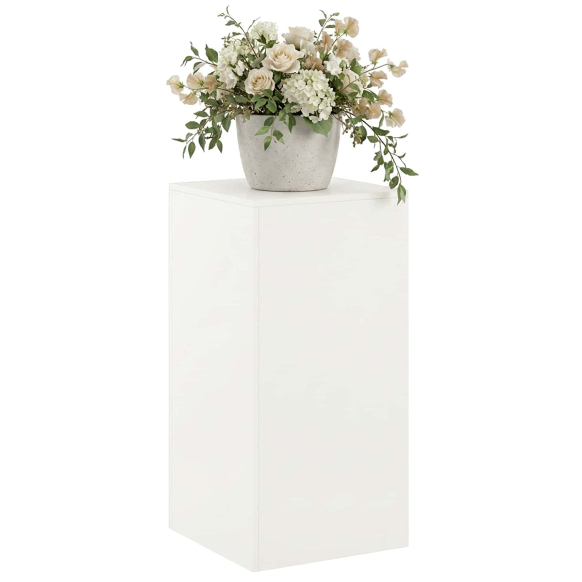 Plant Stand 30 x 30 x 40 cm Steel White 1x (40 x 40 x 80 cm)