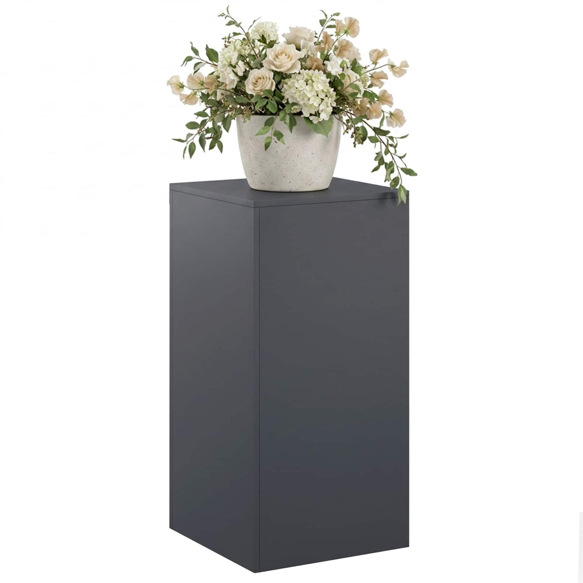 Plant Stand 2 pcs 24 x 24 x 35 cm Steel Anthracite 1x (40 x 40 x 80 cm)