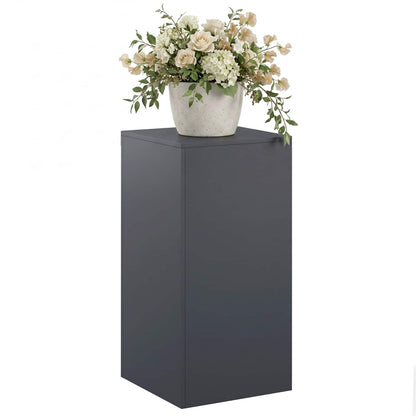 Plant Stand 2 pcs 24 x 24 x 35 cm Steel Anthracite 1x (40 x 40 x 80 cm)