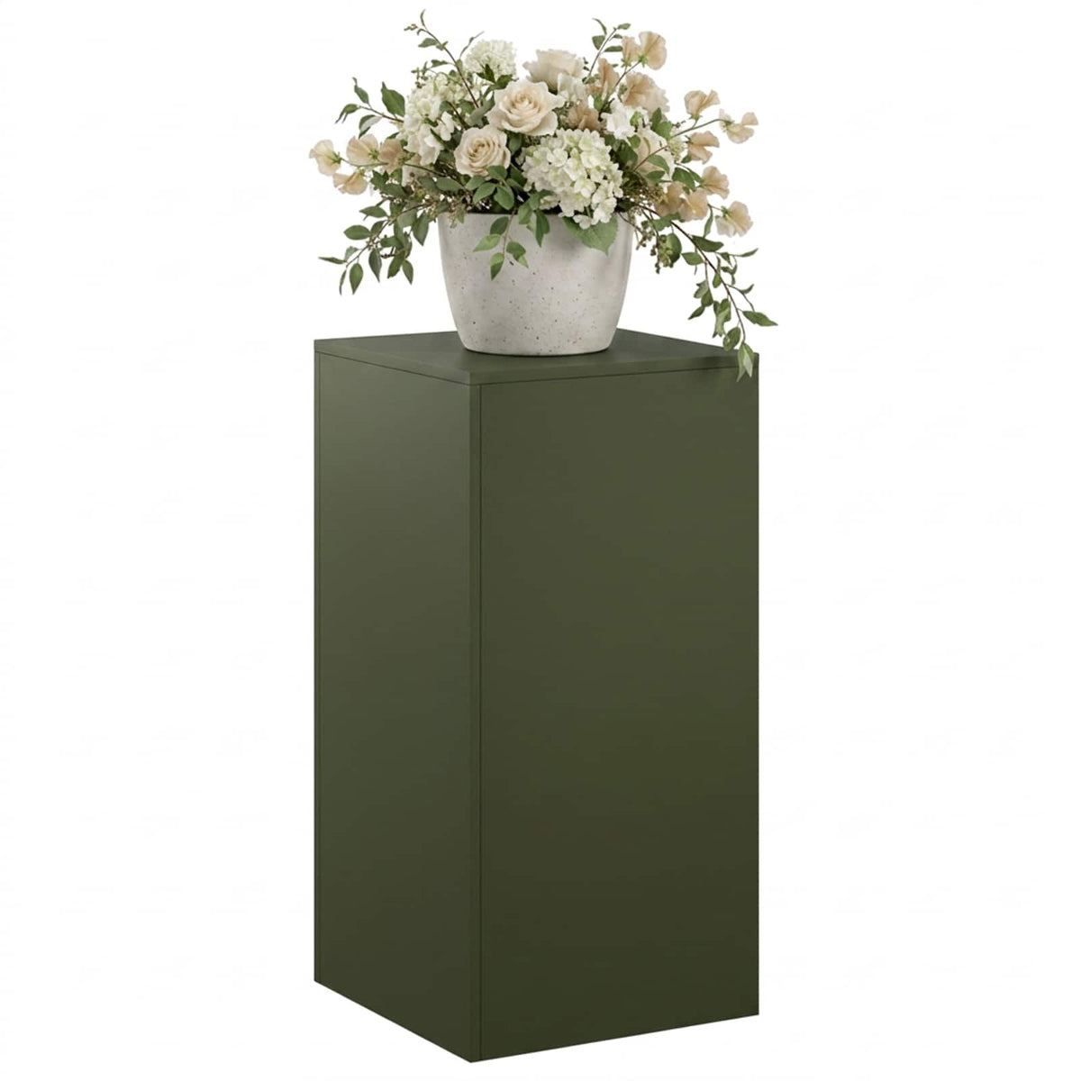 vidaXL Plant Stand Olive Green 40 x 40 x 80 cm Weathering Steel 3