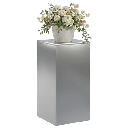 vidaXL Plant Stand Silver 40 x 40 x 80 cm Steel 3