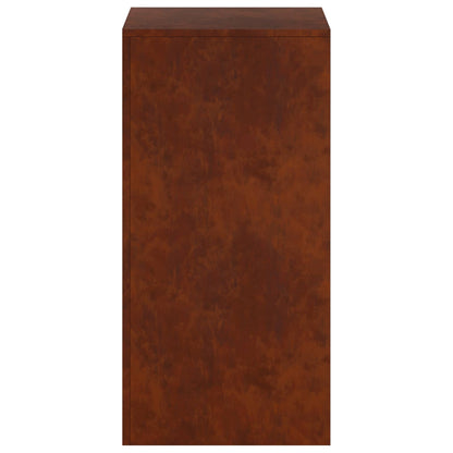 vidaXL Plant Stand Rusty 40 x 40 x 80 cm Weathering Steel 5