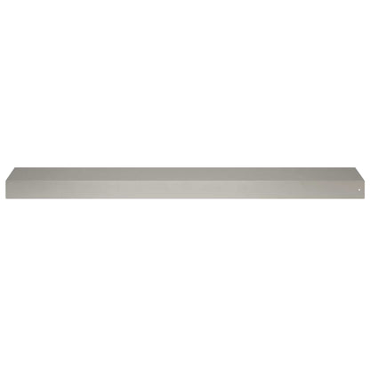 vidaXL Garden Cover Profile 2 pcs 100 x 20 x 5 cm Stainless Steel 3