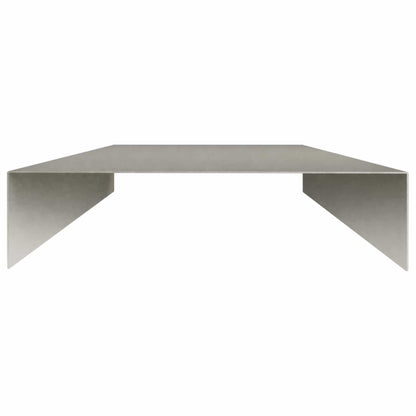 vidaXL Garden Cover Profile 2 pcs 100 x 20 x 5 cm Stainless Steel 4