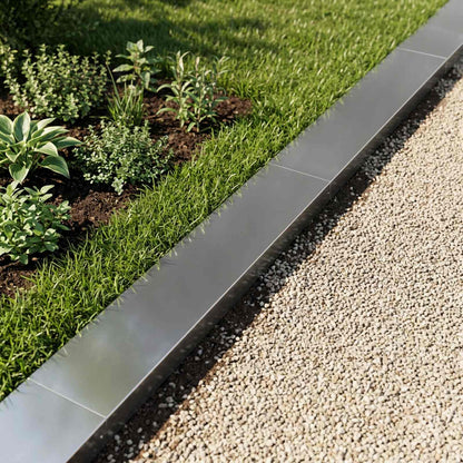 Garden Cover Profile 100 x 20 x 5 cm Steel 10 pcs Galvanised steel