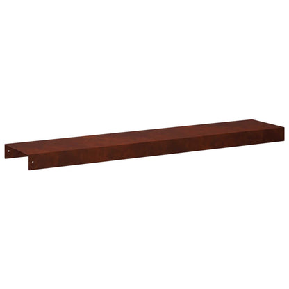 Garden Cover Profile 100 x 20 x 5 cm Steel 10 pcs Weathering steel