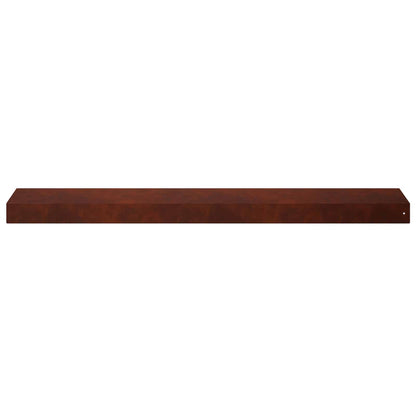 Garden Cover Profile 100 x 20 x 5 cm Steel 10 pcs Weathering steel