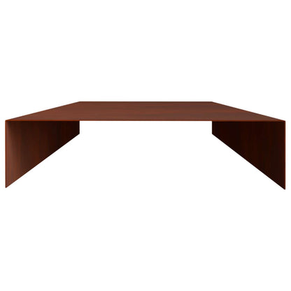 Garden Cover Profile 100 x 20 x 5 cm Steel 10 pcs Weathering steel