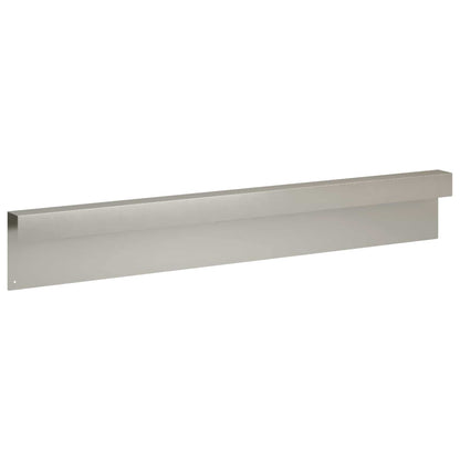 vidaXL Garden Cover Profile 2 pcs 100 x 5 x 15 cm Stainless Steel 5