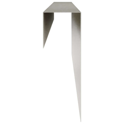 vidaXL Garden Cover Profile 2 pcs 100 x 5 x 15 cm Stainless Steel 4