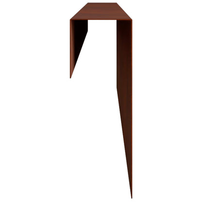 Garden Cover Profile 100 x 5 x 15 cm Steel 10 pcs Weathering steel