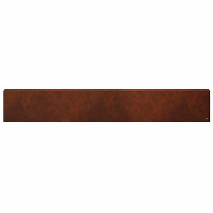 Garden Cover Profile 100 x 6 x 15 cm Steel 10 pcs Weathering steel