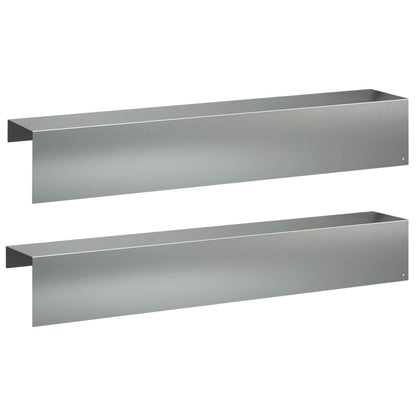 Garden Cover Profile 2 pcs Galvanised Steel