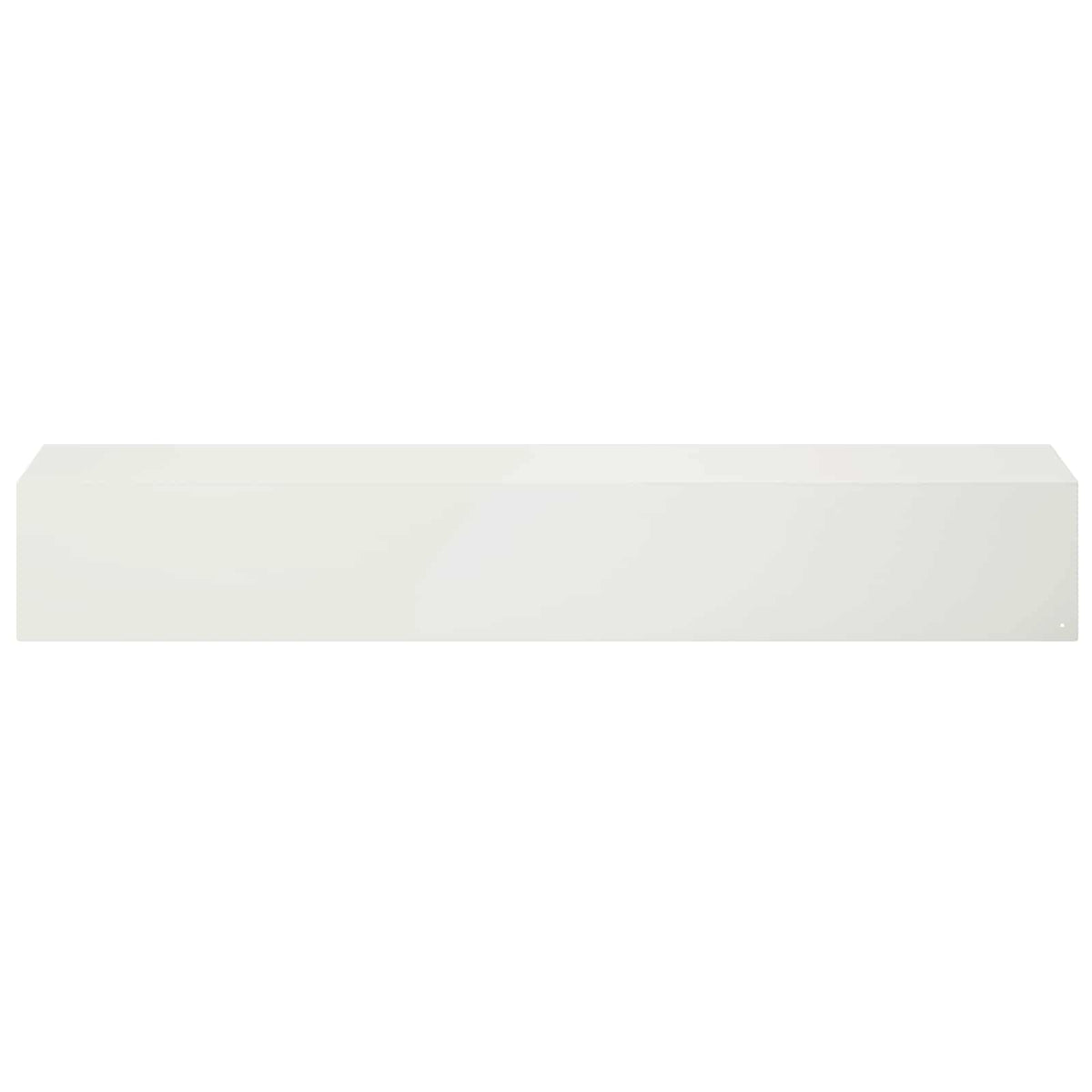 vidaXL Garden Cover Profile 2 pcs 100 x 20 x 15 cm Steel White 3