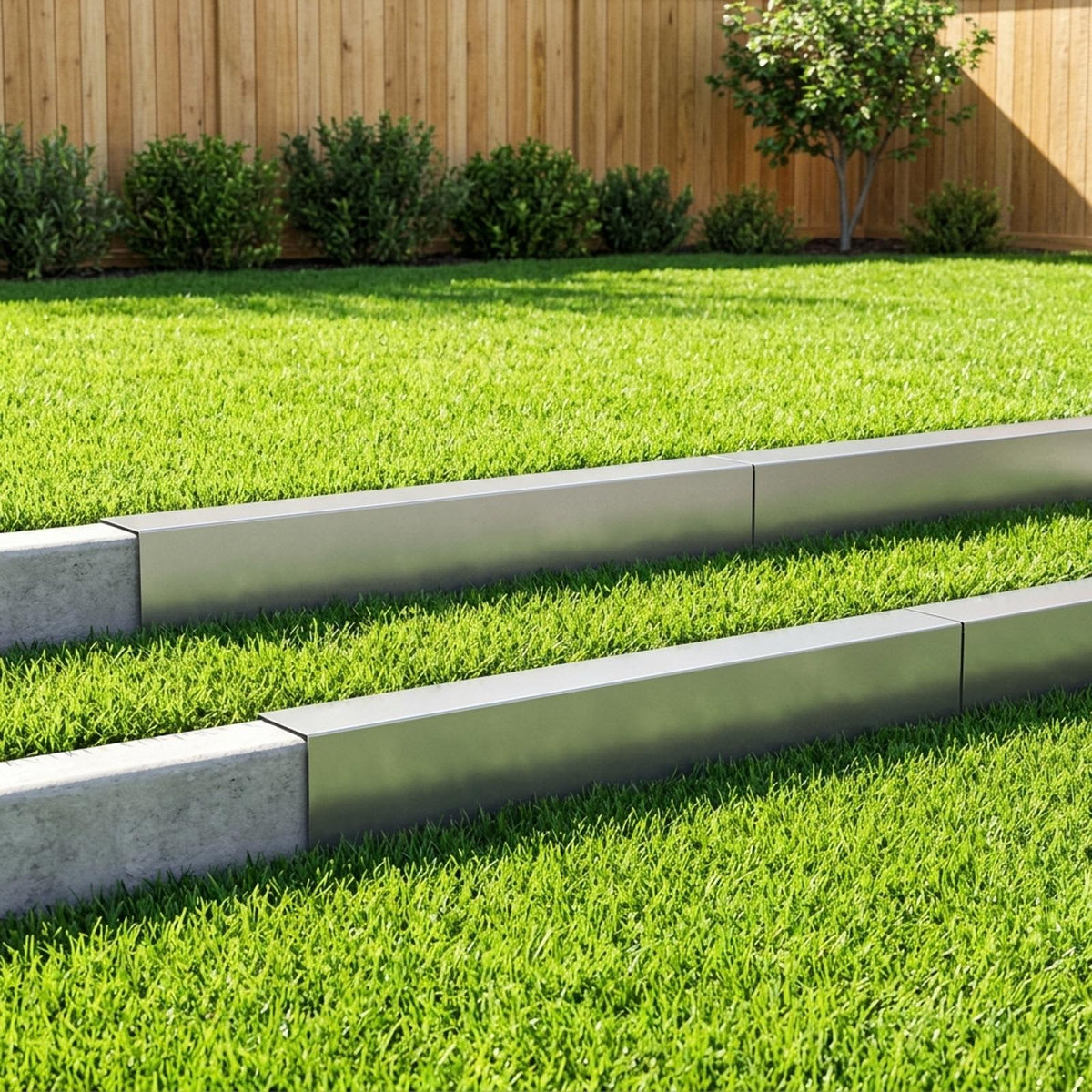 Garden Cover Profile 100 x 20 x 15 cm Steel 10 pcs Galvanised steel