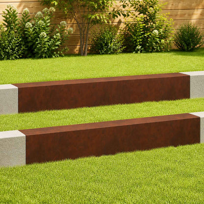 Garden Cover Profile 2 pcs Weathering Steel