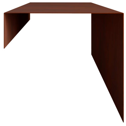 Garden Cover Profile 100 x 20 x 15 cm Steel 10 pcs Weathering steel