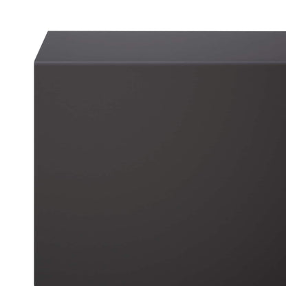 vidaXL Garden Cover Profile 10 pcs 100 x 5 x 5 cm Steel Black 6