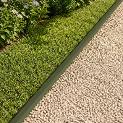 vidaXL Garden Cover Profile 100 x 5 x 5 cm Steel 10 pcs