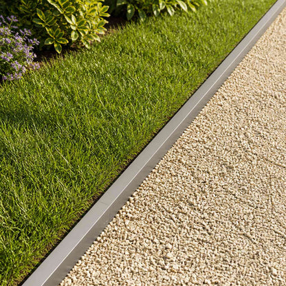vidaXL Garden Cover Profile 100 x 5 x 5 cm Steel 10 pcs