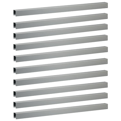 Garden Cover Profile 100 x 5 x 5 cm Steel Height 5 cm 10 Depth 5 cm Galvanised steel