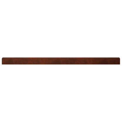 vidaXL Garden Cover Profile 10 pcs 100 x 5 x 5 cm Weathering Steel 4