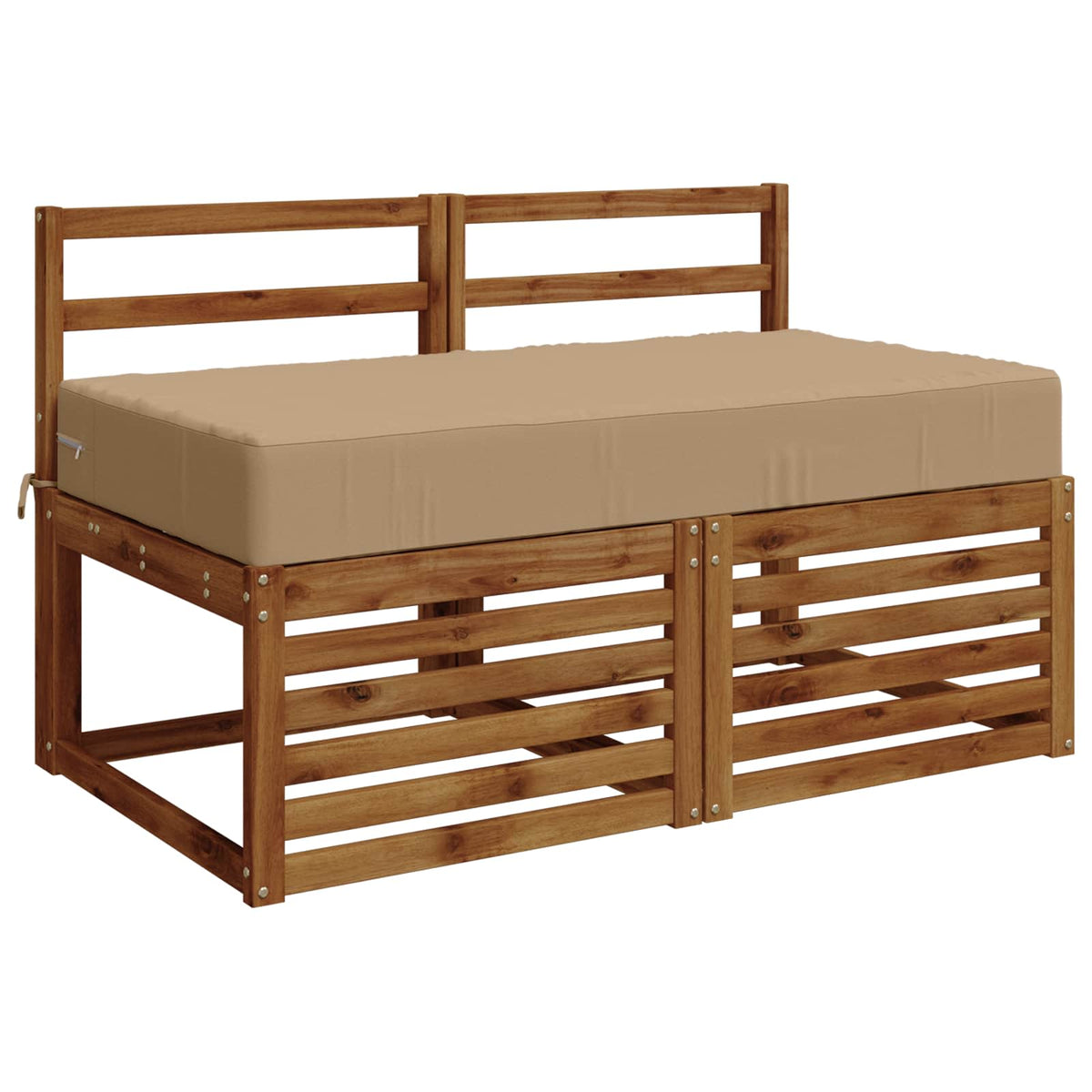 vidaXL Seat Cushion SOEST 100% Polyester Sand 120 x 80 x 15 cm 3
