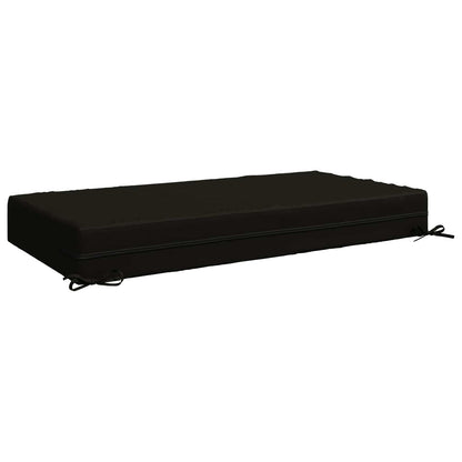 vidaXL Seat Cushion SOEST 100% Polyester Black 120 x 80 x 15 cm 5