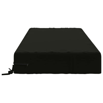 vidaXL Seat Cushion SOEST 100% Polyester Black 120 x 80 x 15 cm 4