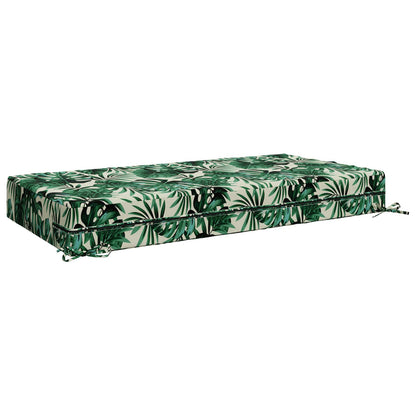 vidaXL Seat Cushion SOEST 100% Polyester Leaf pattern 120 x 80 x 15 cm 5
