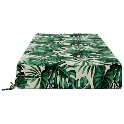 vidaXL Seat Cushion SOEST 100% Polyester Leaf pattern 120 x 80 x 15 cm 4