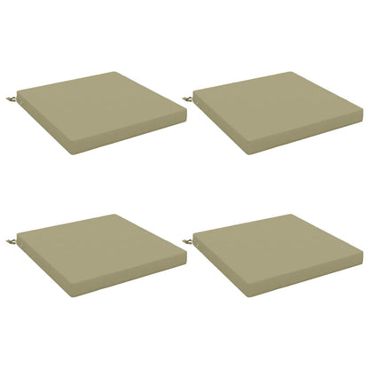 vidaXL 4-Piece Seat Cushions SOEST 4 pcs 100% Polyester Light Green 2