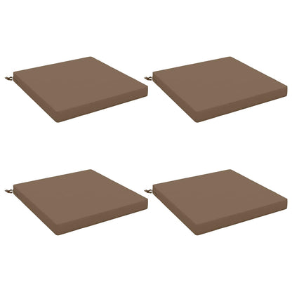 vidaXL 4-Piece Seat Cushions SOEST 4 pcs 100% Polyester Taupe 2