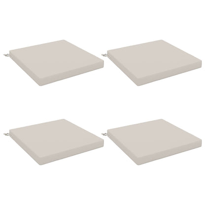 vidaXL 4-Piece Seat Cushions SOEST 4 pcs 100% Polyester White 2