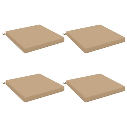 vidaXL 4-Piece Seat Cushions SOEST 4 pcs 100% Polyester Sand 2