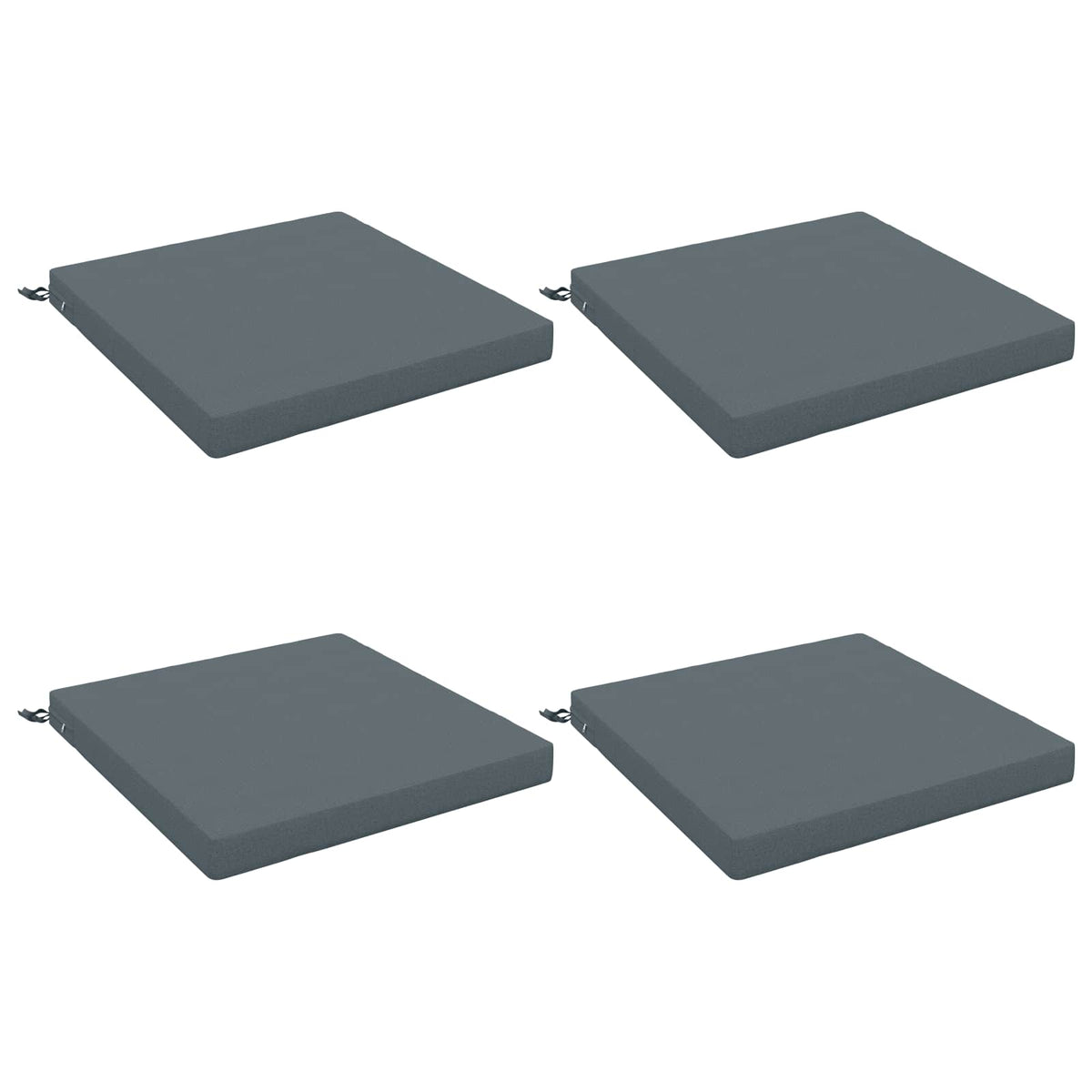 vidaXL 4-Piece Seat Cushions SOEST 4 pcs 100% Polyester Blue 2