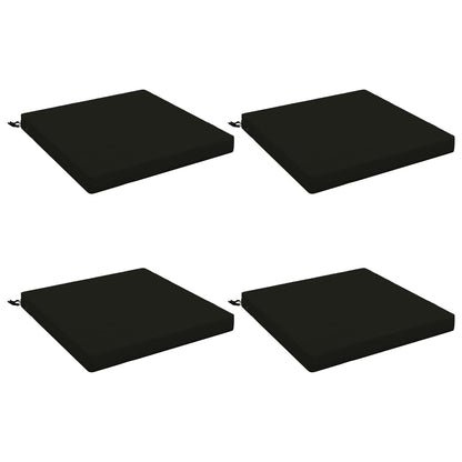 vidaXL 4-Piece Seat Cushions SOEST 4 pcs 100% Polyester Black 2