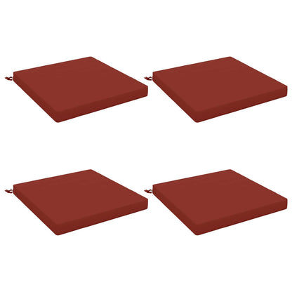vidaXL 4-Piece Seat Cushions SOEST 4 pcs 100% Polyester Red 2