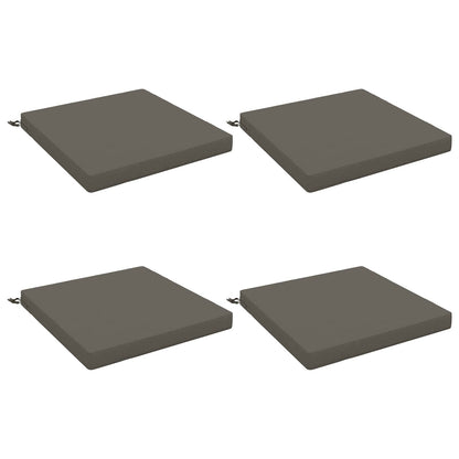 vidaXL 4-Piece Seat Cushions SOEST 4 pcs 100% Polyester Grey 2