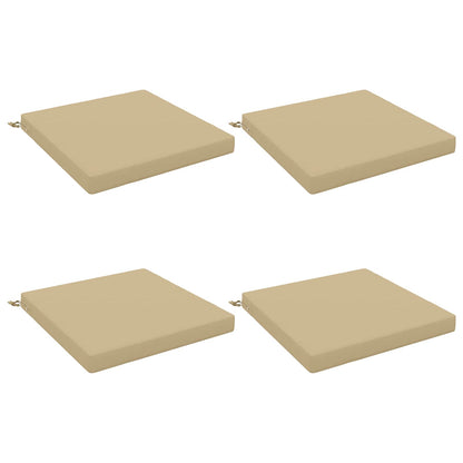 vidaXL 4-Piece Seat Cushions SOEST 4 pcs 100% Polyester Beige 2
