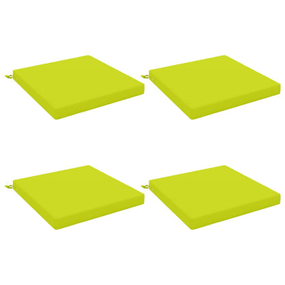 vidaXL 4-Piece Seat Cushions SOEST 4 pcs 100% Polyester Bright Green 2