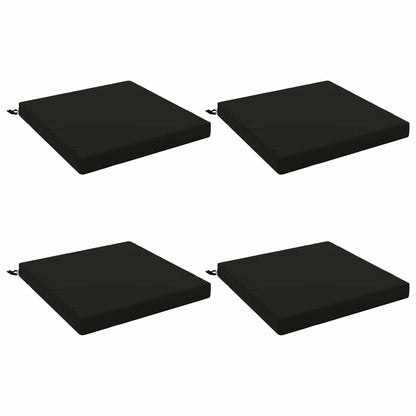 vidaXL 4-Piece Seat Cushions SOEST 4 pcs 100% Polyester Black 2