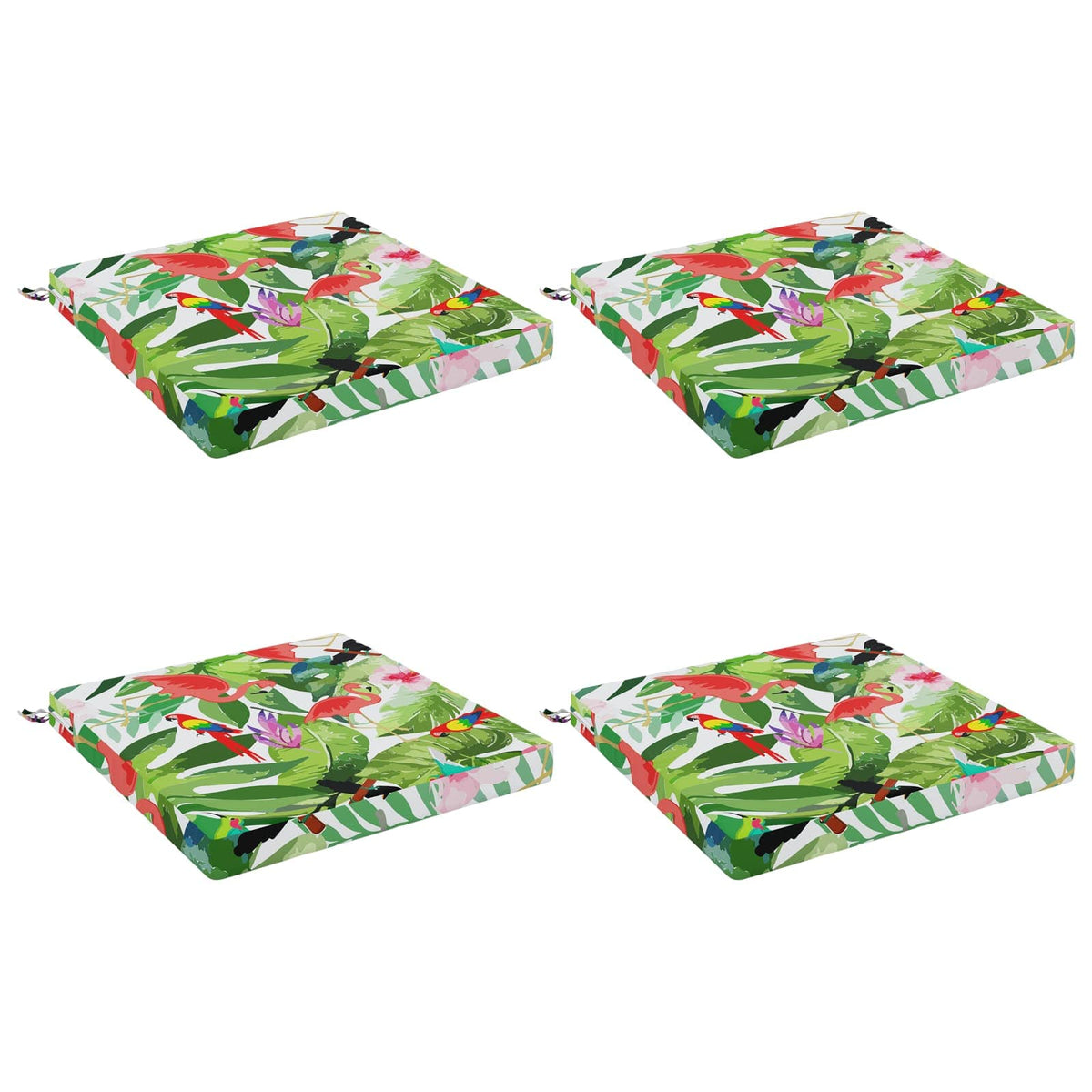 vidaXL 4-Piece Seat Cushions SOEST 4 pcs 100% Polyester Multicolour 2
