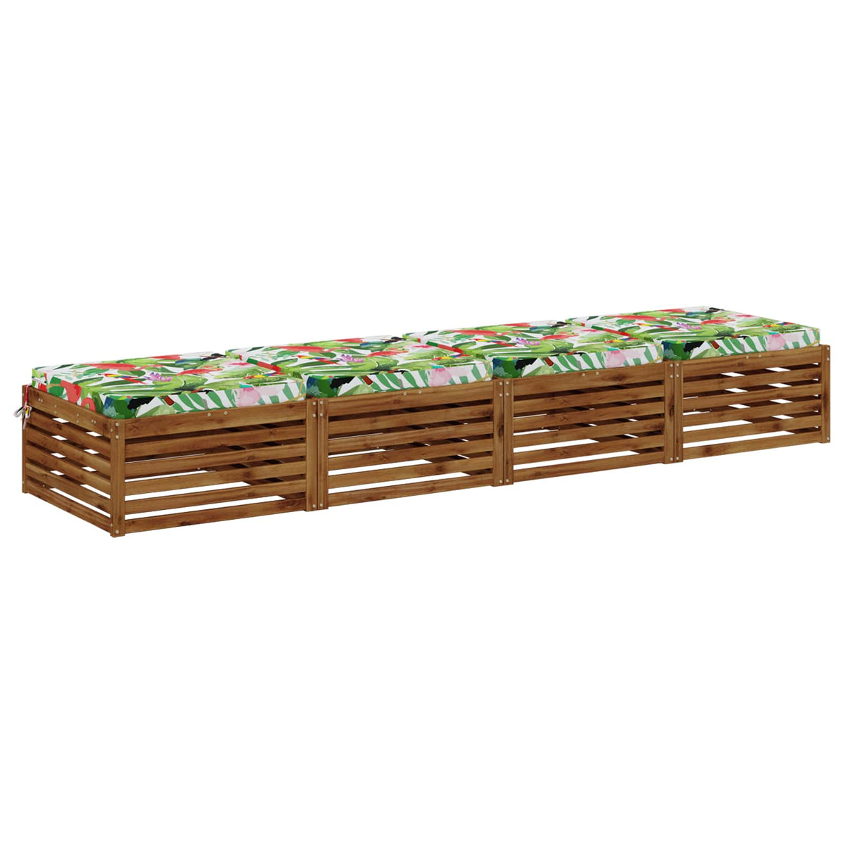 vidaXL 4-Piece Seat Cushions SOEST 4 pcs 100% Polyester Multicolour 3