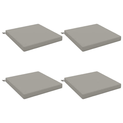 vidaXL 4-Piece Seat Cushions SOEST 4 pcs 100% Polyester Grey 2