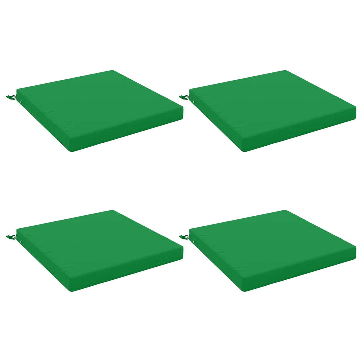vidaXL 4-Piece Seat Cushions SOEST 4 pcs 100% Polyester Green 2