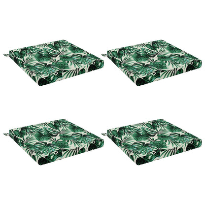 vidaXL 4-Piece Seat Cushions SOEST 4 pcs 100% Polyester Leaf Pattern 2