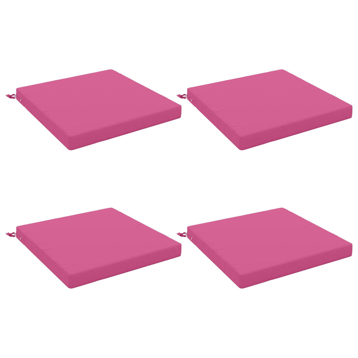 vidaXL 4-Piece Seat Cushions SOEST 4 pcs 100% Polyester Pink 2